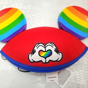 Disney Parks Mickey Mouse Ear Hat Adult Rainbow